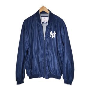 New York Yankees G-lll Carl Banks Windbreaker Bomber Jacket Size Medium